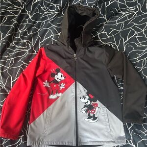 Disney Mickey Mouse Kids Raincoat - Red, Black, and Gray